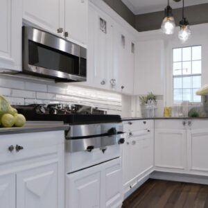 how to clean white kitchen cabinets