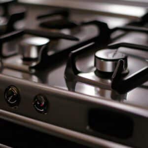 clean kitchen stove