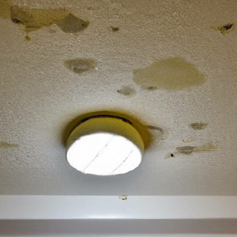 how to clean mold off of bathroom ceiling