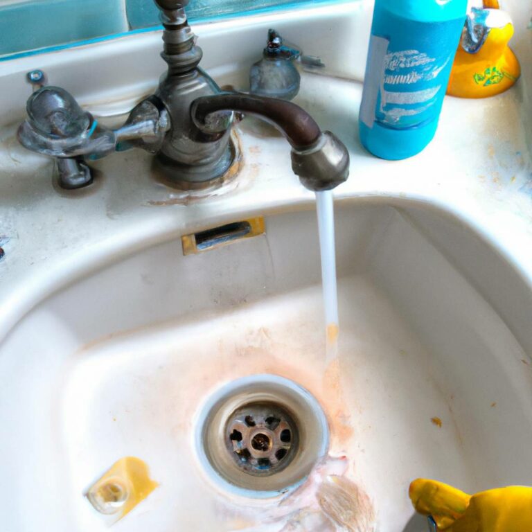 how to clean a clogged bathroom sink