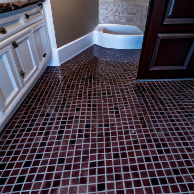 how to clean bathroom tile floor
