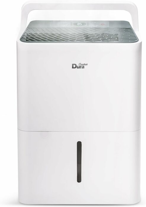 DuraComfort Dehumidifier For Home With hose,1000 Sq Ft Dehumidifiers for Bedroom Bathroom Basement Closet Kitchen RV Humidity Removal Air Dehumidifier,white