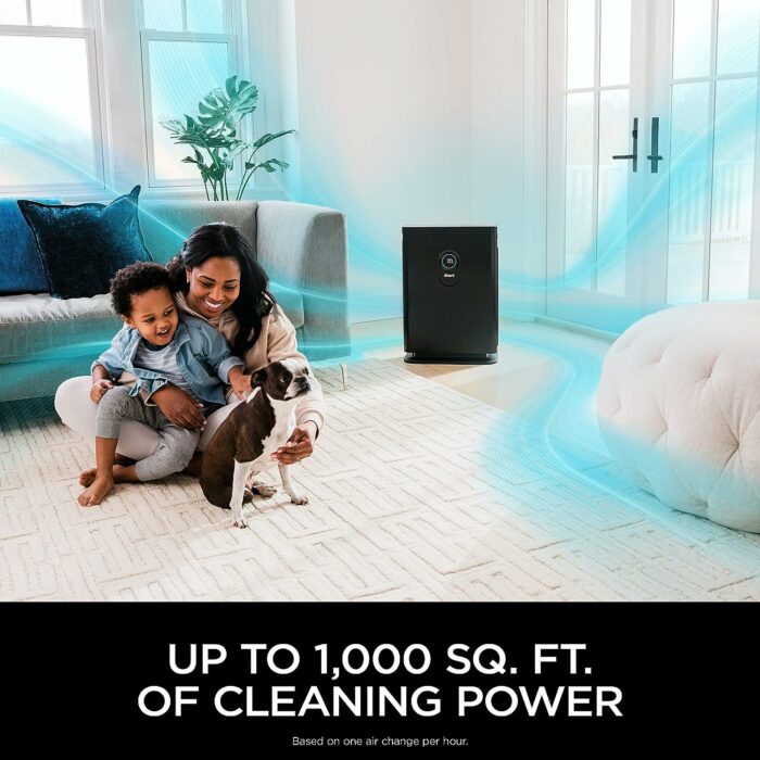 Shark HE402AMZ Air Purifier 4 True HEPA with Microban Protection Cleans up to 1000 Sq. Ft., Captures 99.98% of particles, allergens, smoke, odors to 0.1-0.2 microns, Advanced Odor Lock, 4 Fan, Grey : Home Kitchen
