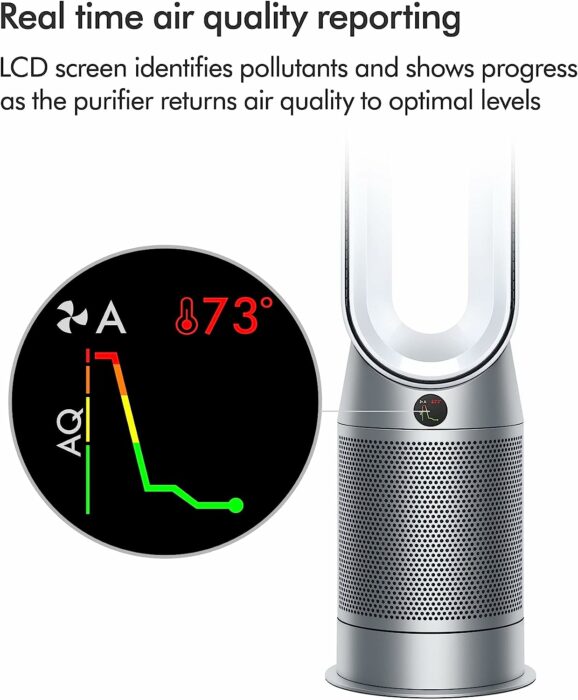 Dyson Purifier Hot+Cool HP07 Air Purifier, Heater, and Fan - White/Silver, Large : Home Kitchen