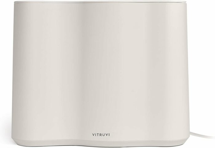 Vitruvi Cloud Humidifier for Bedroom | Large Humidifier Up to 600 sq ft | Cool Mist Humidifiers for Bedroom Quiet | Humidifiers for Baby | 24 Hr Run Time | Humidifiers for home - White