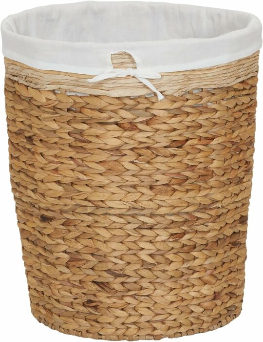 Household Essentials Basket Laundry Liner Wicker Hamper, Brown