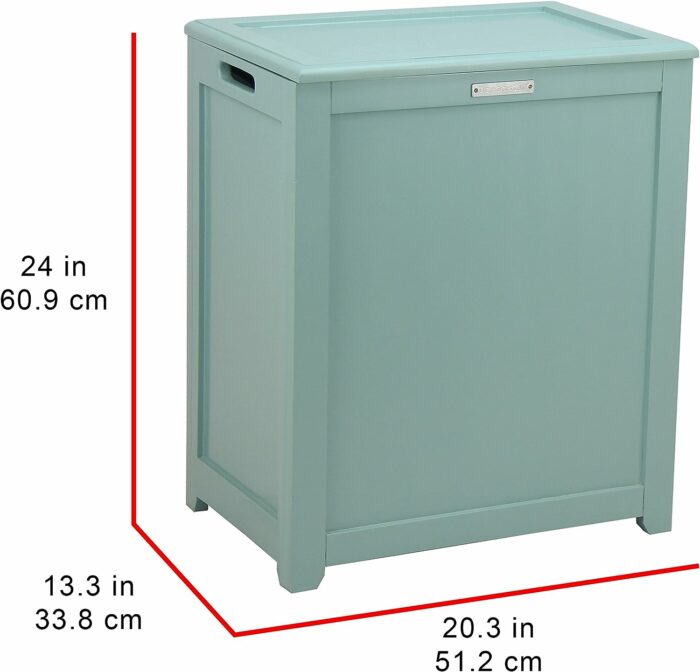 Oceanstar RH5513C Storage Hamper, Laundry Hamper, Turquoise