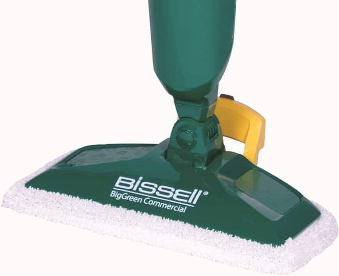 Bissell Commercial-BGST1566 Steam Mop Power Steamer, 12.5 wide, comes with Two soft pads for every day and one scrubby pad for heavy messes,Green