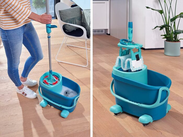 Leifheit Floor mop, 47 x 28 x 33, Turquoise