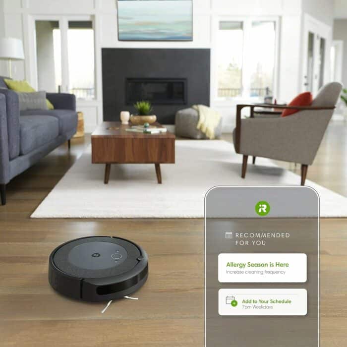 iRobot Roomba i4 EVO (4150) Wi-Fi Connected Robot Vacuum, Now Clean by Room with Smart Mapping Compatible with Alexa Ideal for Pet Hair Carpets Hard Floors, Roomba i4