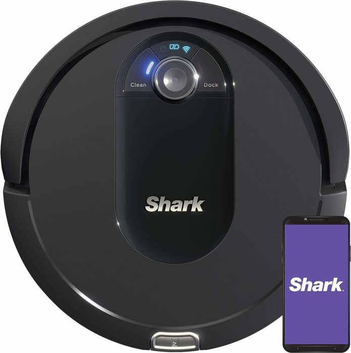 Shark AV993 IQ Robot Vacuum, Self Cleaning Brushroll, Advanced Navigation, Perfect for Pet Hair, Compatible with Alexa, Wi Fi , Black