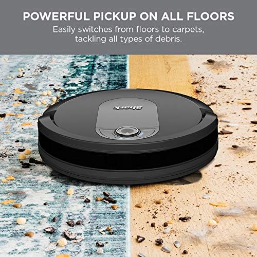 Shark AV993 IQ Robot Vacuum, Self Cleaning Brushroll, Advanced Navigation, Perfect for Pet Hair, Compatible with Alexa, Wi Fi , Black