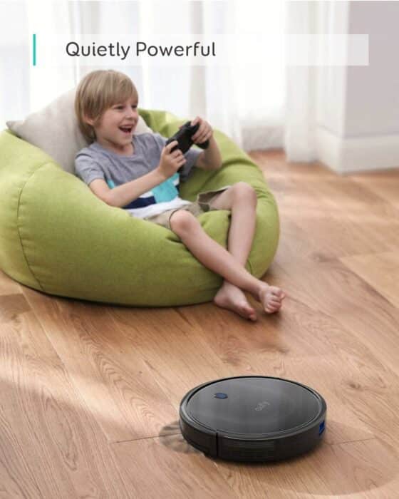 eufy BoostIQ RoboVac 11S MAX, Robot Vacuum Cleaner, Super Thin, Powerful Suction, Quiet, Self-Charging Robotic Vacuum Cleaner, Cleans Hard Floors to Medium-Pile Carpets, Black