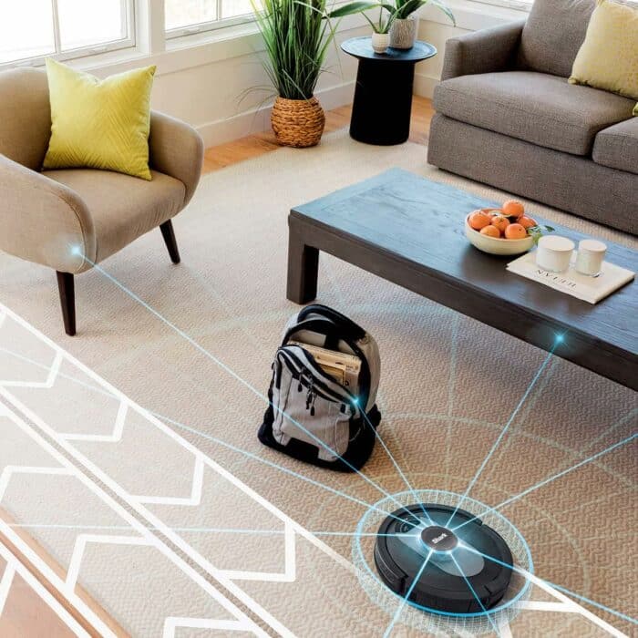 SharkBlu,UR2500SR AI Ultra Robot Vacuum,with Ultra Clean,Home Mapping,30-Day Capacity Bagless Self Empty Base,Perfect for Pet Hair,WiFi,Compatible with Alexa,Black/Silver(Renewed)