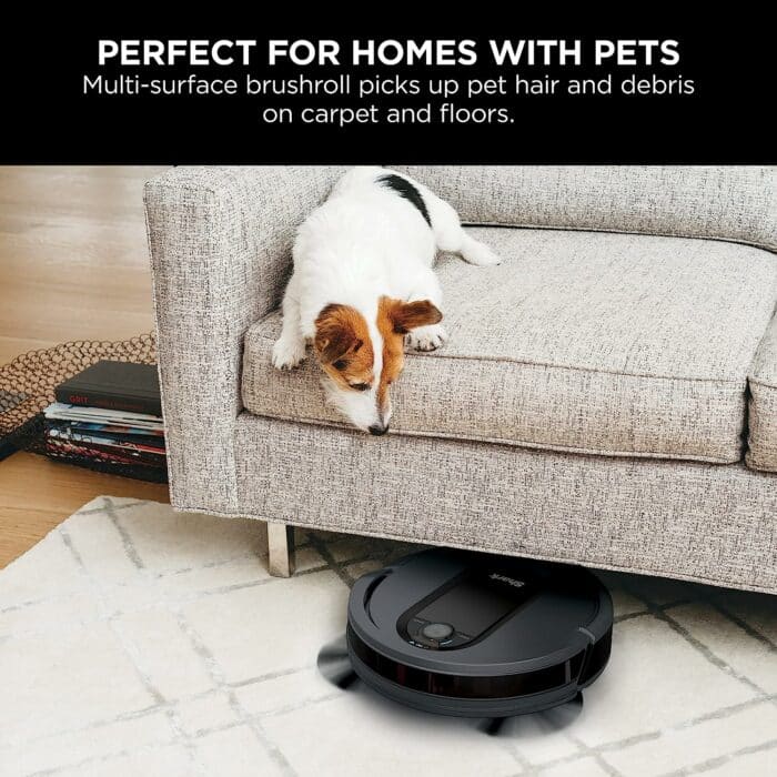 Shark EZ Robot Vacuum RV912S with Self-Empty Base, Bagless, WiFi - Dark Gray (Renewed)