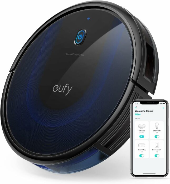 eufy by Anker, BoostIQ RoboVac 15C MAX, Wi-Fi Connected Robot Vacuum Cleaner, Super Thin, Powerful Suction, Quiet, Self-Charging Robotic Vacuum Cleaner, Cleans Hard Floors to Medium-Pile Carpets