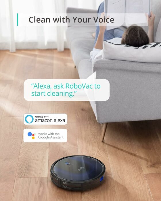 eufy by Anker, BoostIQ RoboVac 15C MAX, Wi-Fi Connected Robot Vacuum Cleaner, Super Thin, Powerful Suction, Quiet, Self-Charging Robotic Vacuum Cleaner, Cleans Hard Floors to Medium-Pile Carpets