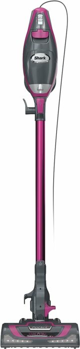 Shark HV371 Rocket Pro DLX Corded Stick, Removable Hand Vacuum, Advanced Swivel Steering, XL Cup, Crevice Tool, Upholstery Tool Anti-Allergen Dust Brush, Fuchsia, Capacity