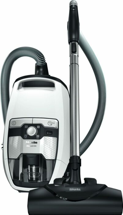 Miele Blizzard CX1 Cat Dog Bagless Canister Vacuum, Lotus White - Pet Hair, Portable