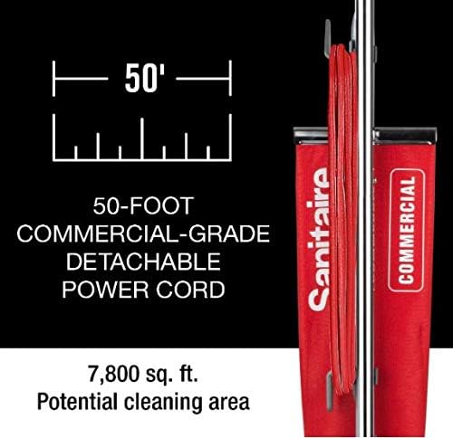 Sanitaire Tradition Upright Bagged Commercial Vacuum, SC886G 8.5 x 17.3 x 21.3