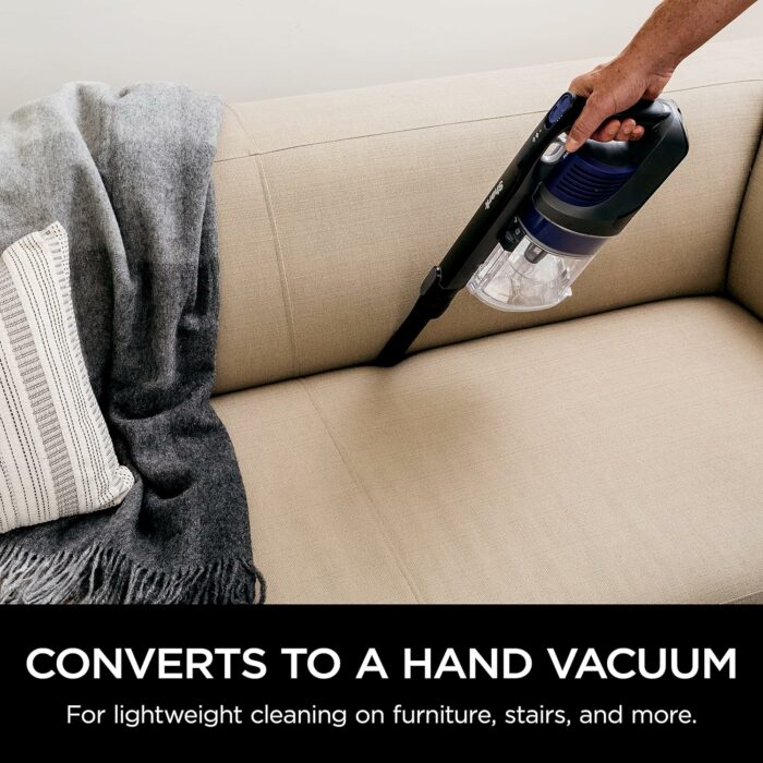 Shark IX141 Pet Cordless Stick Vacuum with XL Dust Cup, LED Headlights, Removable Handheld, Crevice Tool Pet Multi-Tool, 40min Runtime, Grey/Iris, 7.5 lbs