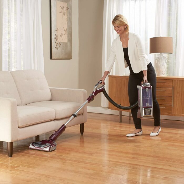 Shark Rotator Powered Lift-Away TruePet Upright Corded Bagless Vacuum for Carpet and Hard Floor with Hand Vacuum and Anti-Allergy Seal (NV752), Bordeaux (Renewed)