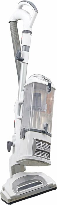 Shark NV356E Navigator Lift-Away Professional Upright Vacuum with Swivel Steering, HEPA Filter, XL Dust Cup, Pet Power, Dusting Brush, and Crevice Tool, Perfect for Pet Hair, White/Silver