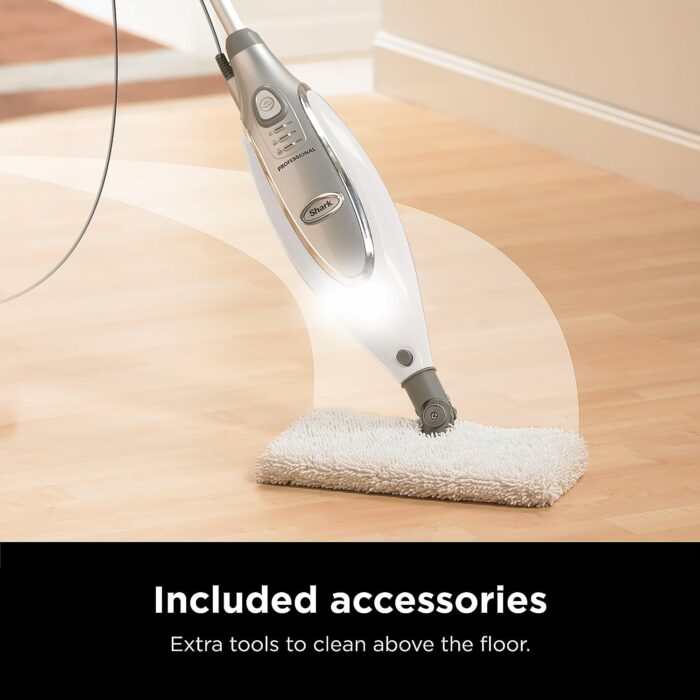 Shark NV356E Navigator Lift-Away Professional Upright Vacuum with Swivel Steering, HEPA Filter, XL Dust Cup, Pet Power, Dusting Brush, and Crevice Tool, Perfect for Pet Hair, White/Silver