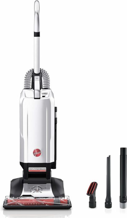 Hoover Complete Performance Corded Bagged Upright Vacuum Cleaner, UH30651, White