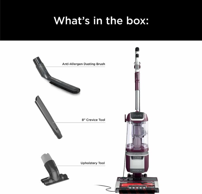 Shark LA702 Rotator Pet Lift-Away ADV Upright Vacuum with DuoClean PowerFins HairPro Odor Neutralizer Technology, Wine Purple, 0.8 Qt. Dust Cup