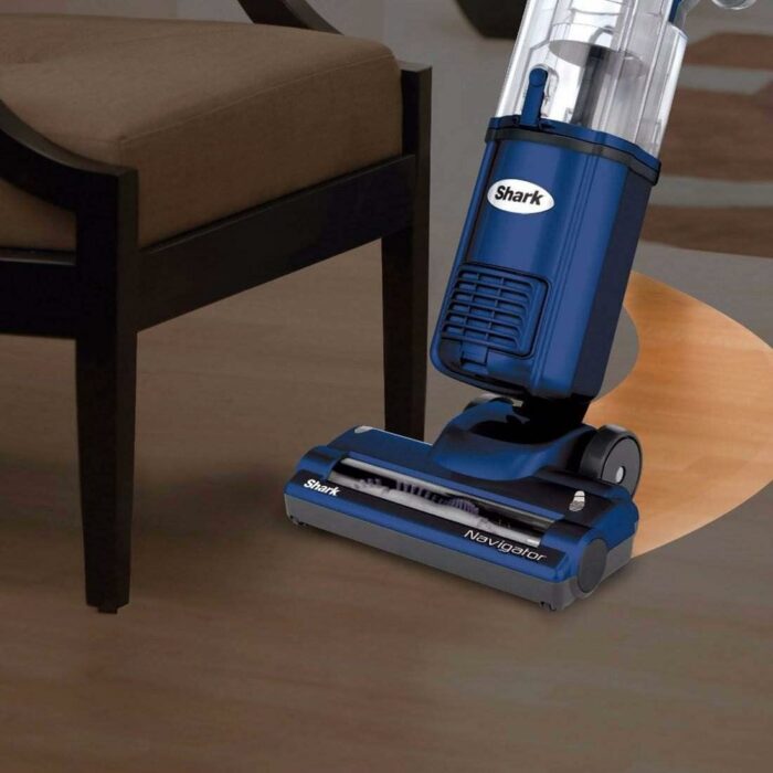 Shark NV105 Navigator Light Upright Vacuum with Large Dust Cup Capacity, Duster Crevice Tool Upholstery Tool for Dependable Multi-Surface Cleaning, Blue