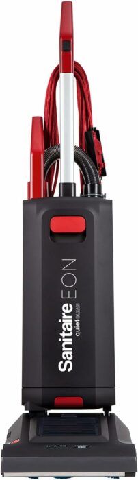 Sanitaire EON QuietClean Commercial Upright Vacuum, SC5500B, Black/Red