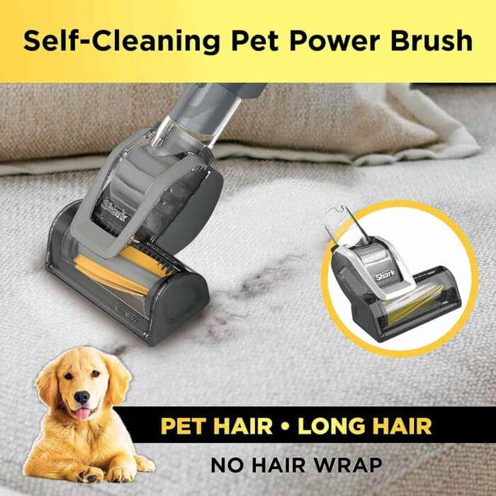 Shark LA502 Rotator Vacuum Vacuum with Self Brushroll Powerful Pet Hair Pickup and HEPA Filter, Lift-Away Upright w/Duo Clean, Silver